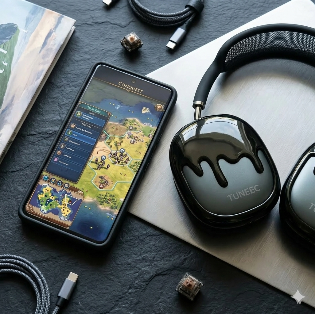 Tuneec T35i Black&Silver Headphone For Gaming