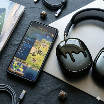 Tuneec T35i Black&Silver Headphone For Gaming
