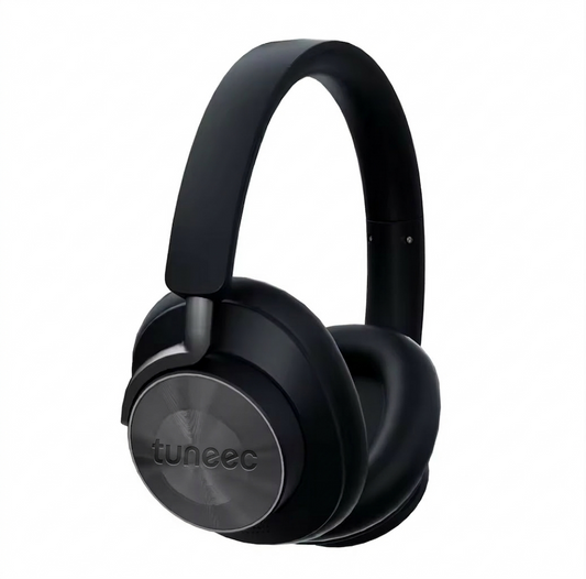 Tuneec Airfold Pro Signature Black Wireless Headphones 22 Hour Battery Life